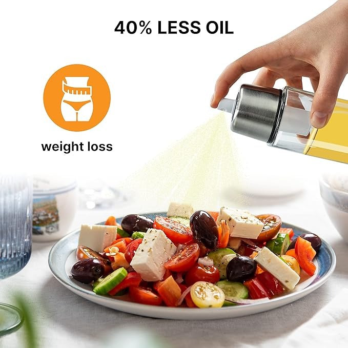 2-in-1 Glass Oil Sprayer – بخاخ وموزع زيت زجاجي للمطبخ