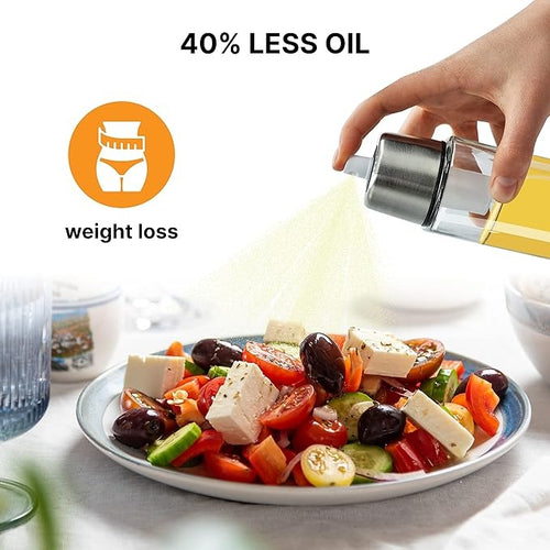 2-in-1 Glass Oil Sprayer – بخاخ وموزع زيت زجاجي للمطبخ