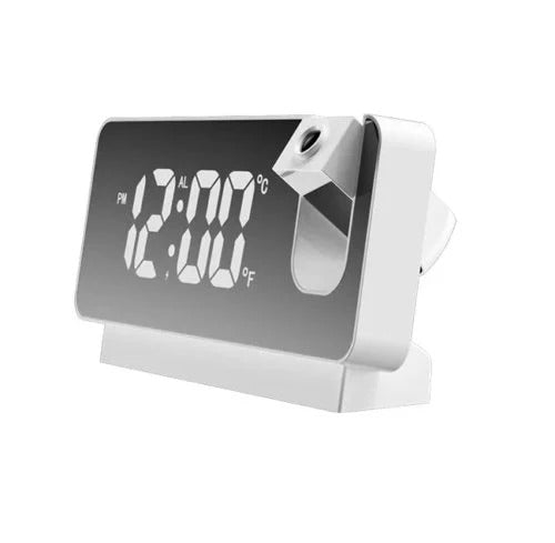 7.4-Inch Projection Alarm Clock – ساعة منبه رقمية بإسقاط الوقت وإضاءة RGB